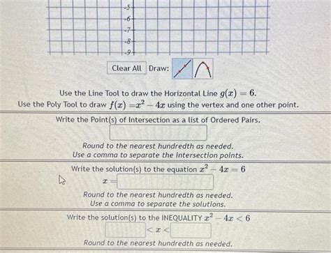 Solved Graph The Functions F X X24x And G X 6 Use The Chegg