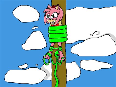 Amy Rose tickled by wtfeather on DeviantArt