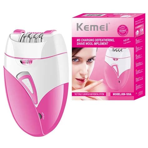 Kemei Depiladora El Trica Recarreg Vel Para Mulheres F Mea Facial Corpo