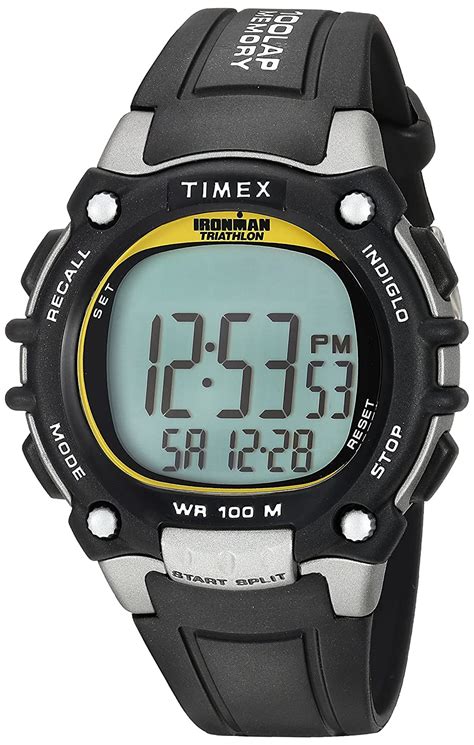 TIMEX Ironman Classic 100 Digital Men S Watch Grey Dial Black Colored