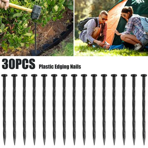 Protoiya 30pcs 8in Landscape Edging Stakes Plastic Sturdy Landscape