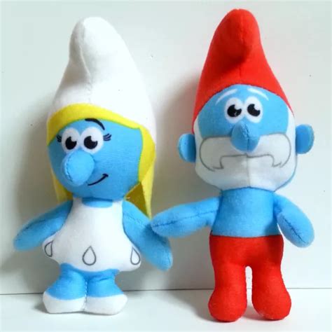 Mcdonalds The Smurfs Happy Meal X Plush Soft Toys Smurfette Papa