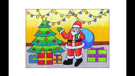 HOW TO DRAW SANTA CLAUS STEP BY STEP MERRY CHRISTMAS DRAWING EASY STEPS