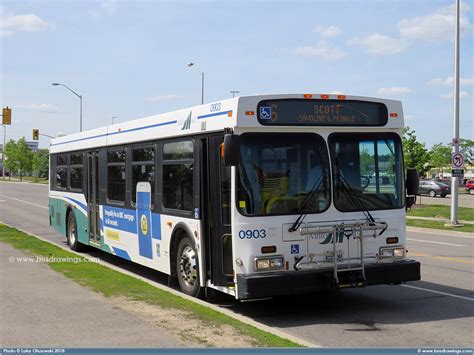 Busdrawings Milton Transit 2010 New Flyer Industries NFI D40LF