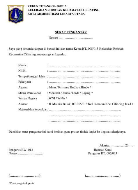 10 Contoh Surat Pengantar Kelurahan