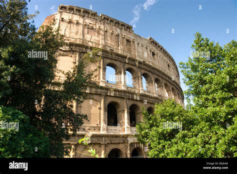 The Majestic Coliseum Amphitheater Rome Italy Stock Photo Alamy