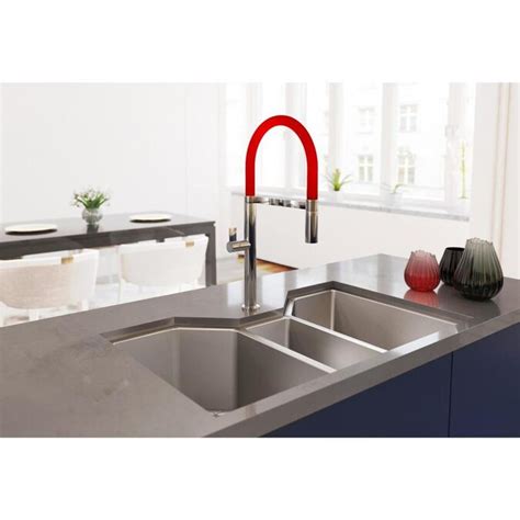 Ruvati Gravena 35 In X 19625 In Brushed Stainless Steel Triple Bowl Undermount Residential