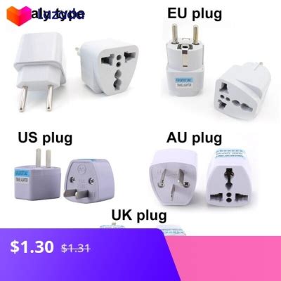 Kkq Universal Us Uk Au Itlay Eu Plug Adapter Usa To Euro Europe Ac