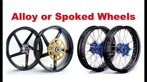 motorcycle touring spoked wheels  alloy wheels