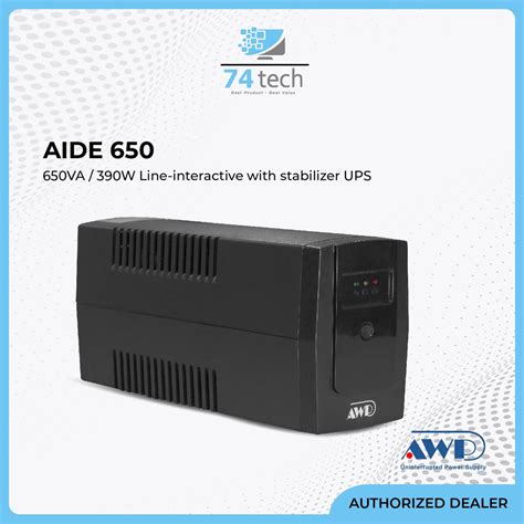 AWP Aide650 650VA 390W Line Interactive UPS Shopee Philippines