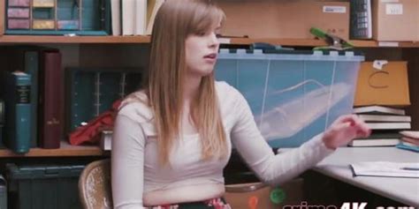 Blonde Nervous Teen Accused Of Shop Lifting Fucked Rough By Fake Manager Tnaflix