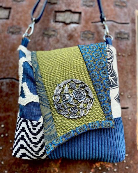 Upcycled Tie Crossbody Bag Colorful And Sustainable Fashion