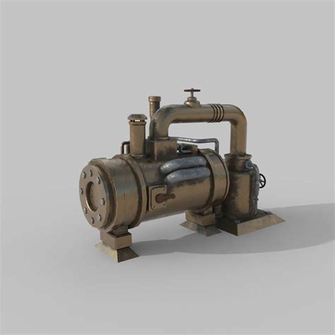 Steampunk Boiler 3d Model By Re2222