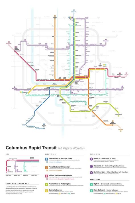 The Fantasy Columbus Transit Map Has Been Updated And Its Breathtaking