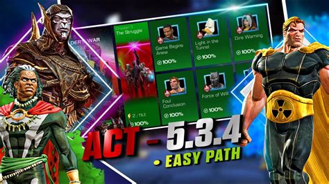 Act Hyperion Boss Easy Path Completion Marvel Contest Of