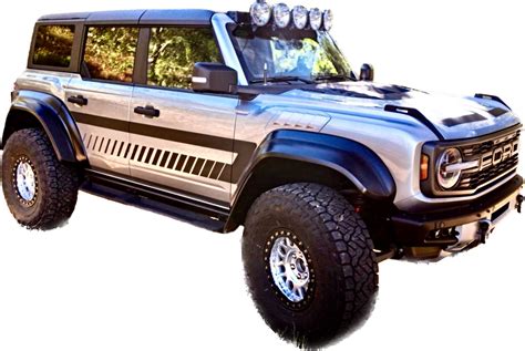 2021 Up Ford Bronco Retro “explorer” Style Side Graphics Kit Vinyl Stripes Decals