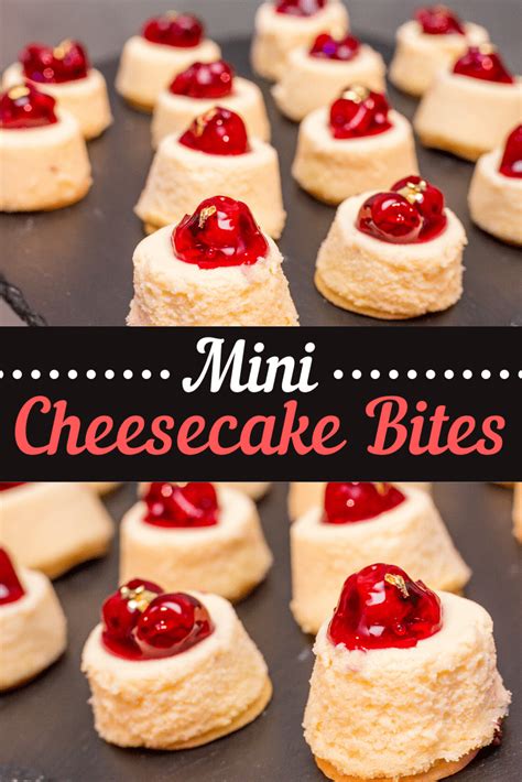 Mini Cheesecake Bites Flavors Insanely Good