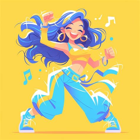 Chica latina de unos 30 años haciendo aeróbico Vector Premium generado con IA