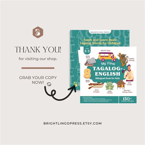 My First Tagalog Book Bilingual Tagalog English Book For Kids Learn