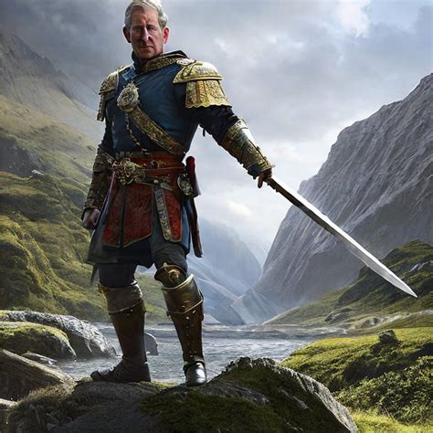 Stabilityai Stable Diffusion Prince Charles As King Arthur Pulling