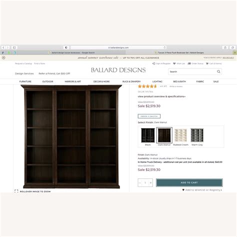 Ballard Designs 3 Bookcases - AptDeco