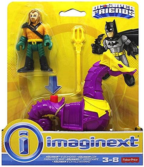 Fisher Price DC Super Friends Imaginext Aquaman Seahorse Figure 2-Pack ...