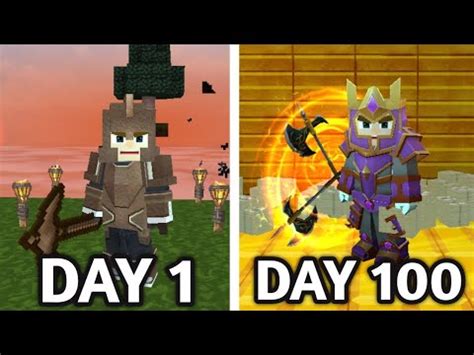 I Spent 100 DAYS In Blockman Go SkyBlock YouTube