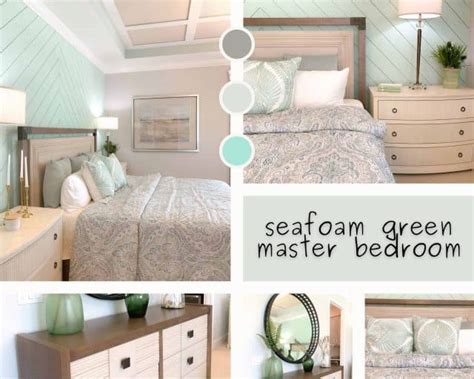 Seafoam Green Airy Bedroom Design Beach Houses