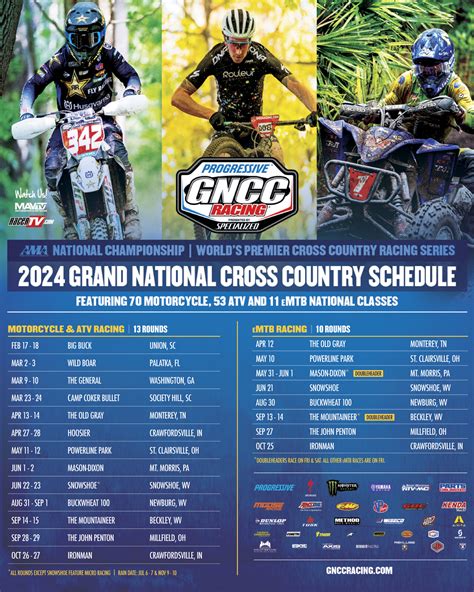 Gncc Schedule Ted Lexine