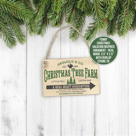 Griswold And Co Christmas Tree Farm Wood Ornament A Real Beaut Wood