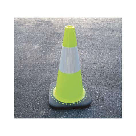 Jbc Revolution Series Traffic Cone Lime With M Reflective Collar