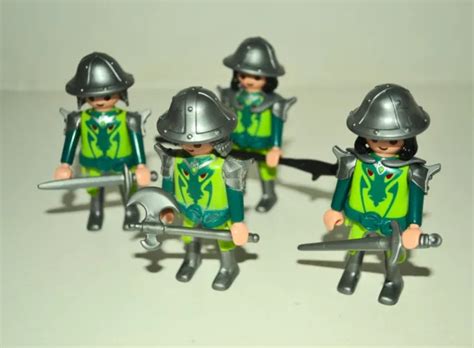 PLAYMOBIL 4775 SOLDAT Chevalier Du Dragon Vert EUR 10 00 PicClick FR