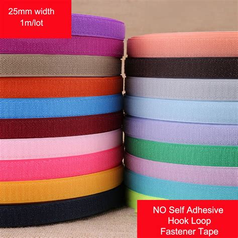 1M Pair 25MM Hook And Loop Fastener Tape NO Self Adhesive Fastener Tape