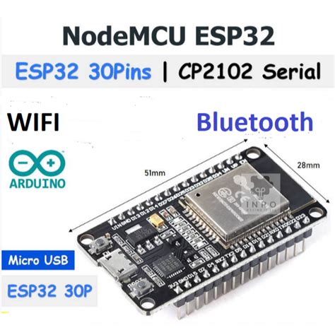 Jual ESP32 ESP 32 ESP32 WROOM WIFI BLUETOOTH IOT DOIT Devkit V1 30 Pin