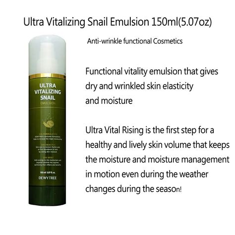 Dewytree Ultra Vitalizing Snail Special Type Set Water Emulsion Cream