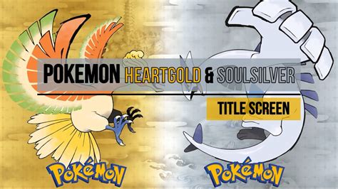 Pokémon Heartgold Soulsilver OST 02 Title Screen YouTube