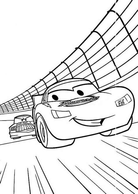 Coloriage Flash Mcqueen Pour Enfants télécharger et imprimer gratuit