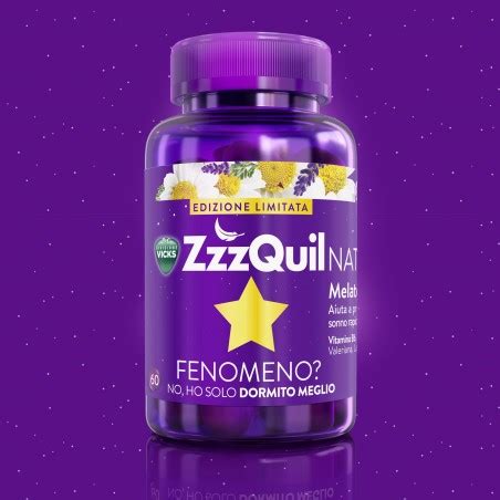 ZzzQuil NATURA Integratore Naturale Per Il Sonno 60 Pastiglie Gommose