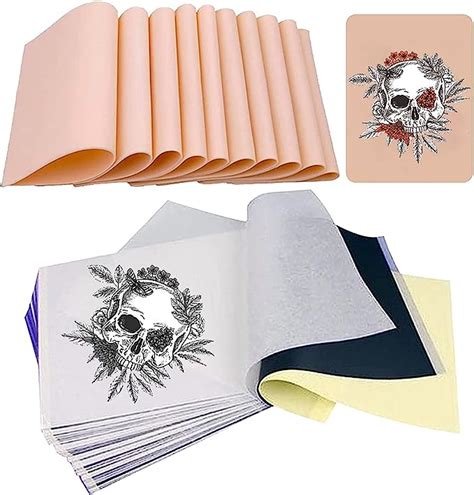 30 Pelle Sintetica Tattoo Stencil Carta Set Unihuby 10pcs Pelle Finta