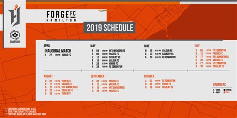 2019 Schedule for Forge FC : r/ForgeFC