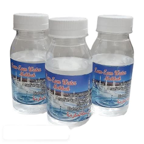 Jual Air Zam Zam Botol Kecil Ukuran 80ml Asli Original Oleh Oleh Haji