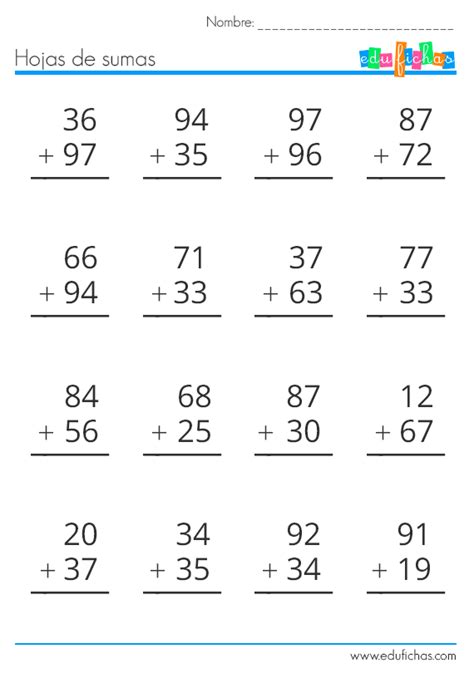 Sumas Llevando Fichas Gratis De Sumas Para Ni Os Primaria