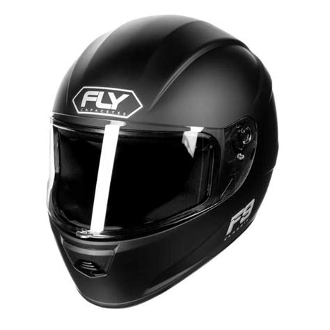 Capacete Masculino Preto Fosco Fly F9 Classic Esportivo Capacete De