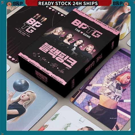 B P Kpop Pcs Box Blackpink Photo Card The Game Bptg Album Lomo Card