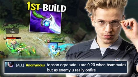 Topson Iq First Build Diffusal Counters Everyone Dota Youtube