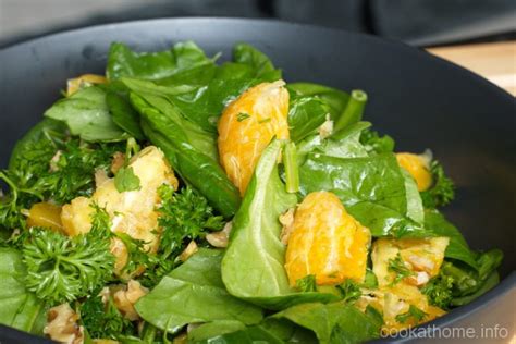 Cook At Home Spinach Orange Salad