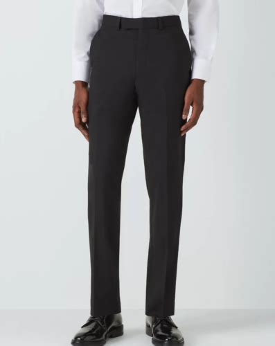 John Lewis Smart Trousers 38 Regular Slim Fit Black Starter Suit BNWT