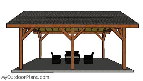 16x24 Backyard Pavilion Free Diy Plans Myoutdoorplans