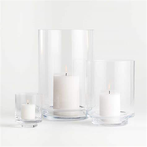 Taylor Glass Hurricane Candle Holders Crate And Barrel Canada