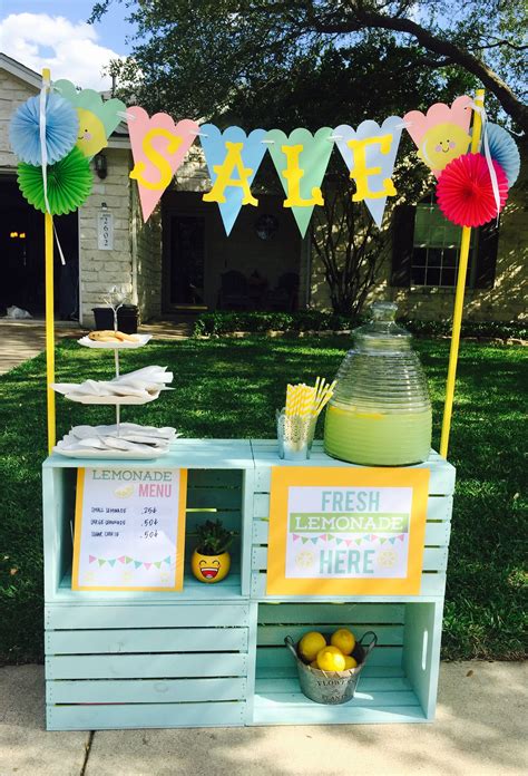 Crate Lemonade Stand Diy Diy Lemonade Stand Lemonade Stand Diy Lemonade